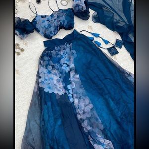 Navy 3 piece UNWORN Lehenga